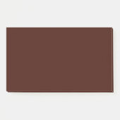 Zwarte boon (vaste kleur) post-it® notes (Voorkant)