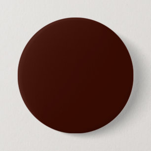Zwarte boon (vaste kleur) ronde button 7,6 cm