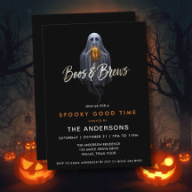 Zwarte Boos & Brews Geest Halloween