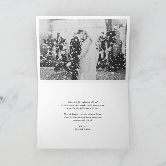 Zwarte Borstel Calligraphy Schrift Bedankt Foto (Binnen)