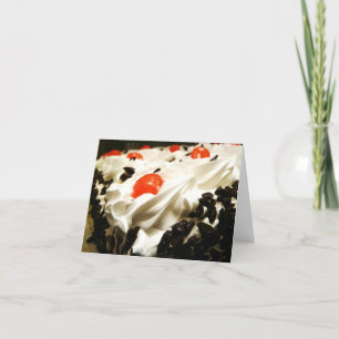 Zwarte BosCake Kaart