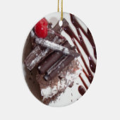 Zwarte boscake keramisch ornament (Rechts)