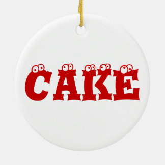 Zwarte boscake keramisch ornament