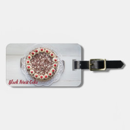 Zwarte boscokes voor zoete gateau-badkuip Lu Bagagelabel