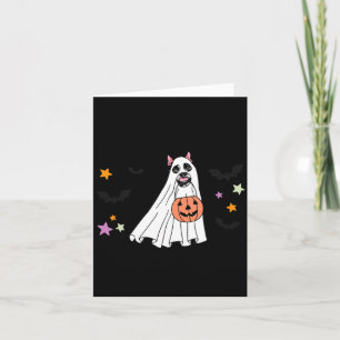 Zwarte Boston Terrier Boo Hond Liefhebber Kostuum Kaart