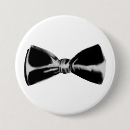 Zwarte bowti ronde button 7,6 cm