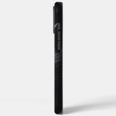 Zwarte boze kat gepersonaliseerd Case-Mate iPhone case (Achterkant / Links)