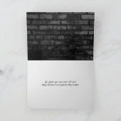 Zwarte brick-verjaardag voor Kaart voor stap Broth (Binnen)