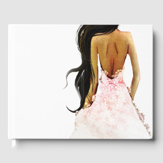 Zwarte bride gastenboek (Voorkant)