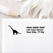 Zwarte Brontosaurus | Dinosaur Shadow Dino Etiket (Insitu)