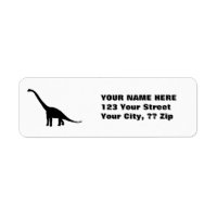 Zwarte Brontosaurus | Dinosaur Shadow Dino