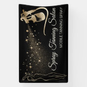 Zwarte Bronzen Spray Body Tan Spandoek (Verticaal)