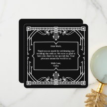 Zwarte bruiloft Hartelijk dank