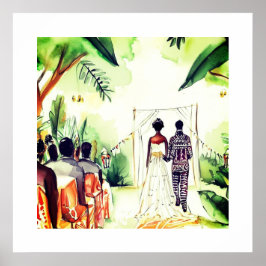 Zwarte bruiloft poster