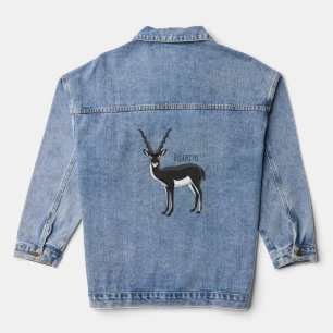 Zwarte-buck-antilope-afbeelding Denim Jacket