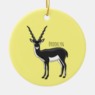 Zwarte-buck-antilope-afbeelding Keramisch Ornament