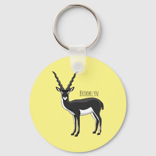 Zwarte-buck-antilope-afbeelding Sleutelhanger (Voorkant)