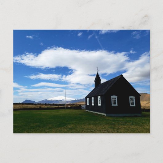 Zwarte Budir-kerk op Briefkaart (Voorkant)