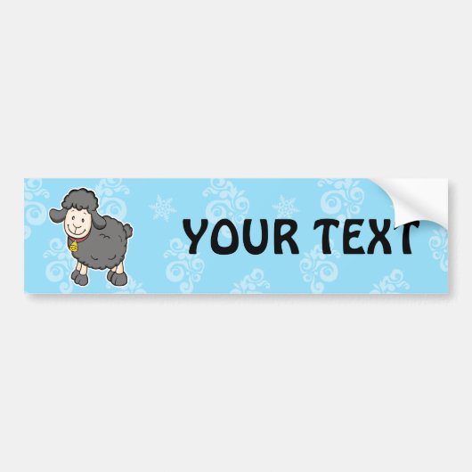 Zwarte Bumpersticker (Voorkant)