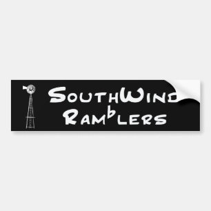 Zwarte Bumpersticker Wittekst
