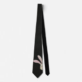 zwarte bunny stropdas (Voorkant)