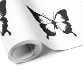 ZWARTE BUTTERFLY CADEAUPAPIER (Rol Hoek)
