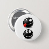 Zwarte Button (Voorkant /achterkant)