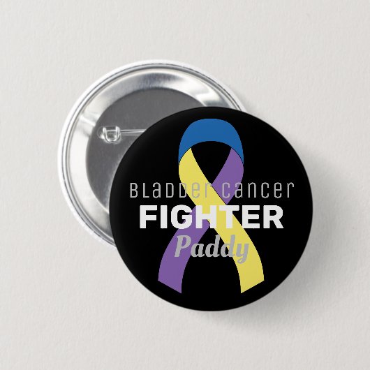 Zwarte Button met bladerkanker (Voorkant /achterkant)