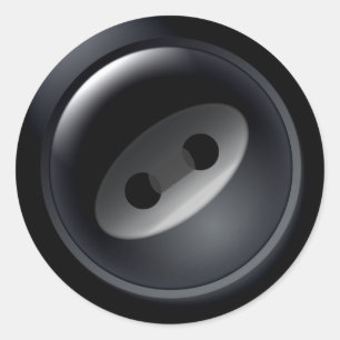 Zwarte Button Stickers
