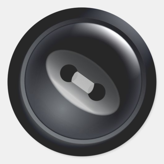 Zwarte Button Stickers (Voorkant)