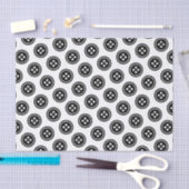 Zwarte Button Tissuepapier (Craft)