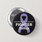 Zwarte Button van Esophageal Cancer (Voorkant /achterkant)