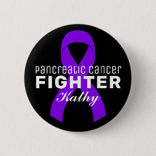 Zwarte Button van Pancreaskanker