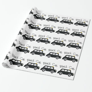 Zwarte Cab Cadeaupapier
