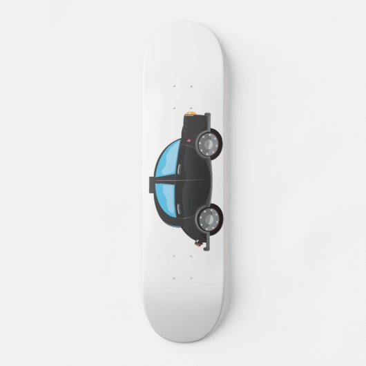 Zwarte Cab Skateboard (Voorkant)