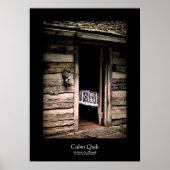 Zwarte Cabine Quilt-grens Poster (Voorkant)