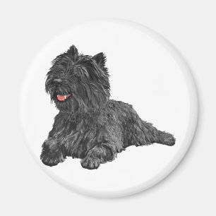 Zwarte Cairn Terrier Magneet