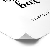 Zwarte Calligrafiesnop Poster (Hoek)