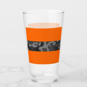 Zwarte Camo en Blaze bierglazen, Camo voor hen, Glas
