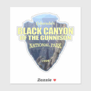 Zwarte Canyon van de Gunnison (pijlpunt) Sticker