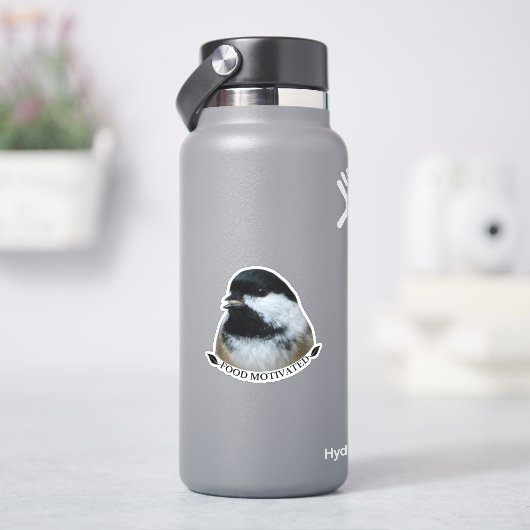 Zwarte-caps Chickadee - Voedsel Gemotiveerd Sticker (HydroFlask)