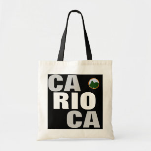 zwarte carioca tote bag