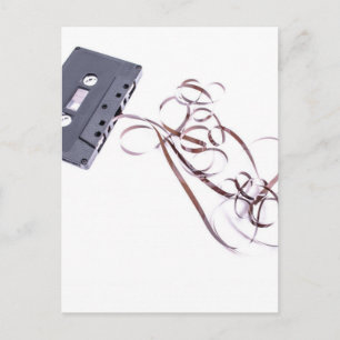 zwarte cassette briefkaart