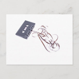 zwarte cassette briefkaart
