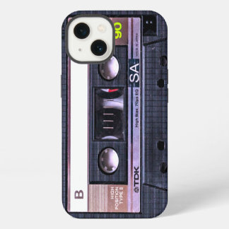 Zwarte cassetteband iPhone 13 hoesje