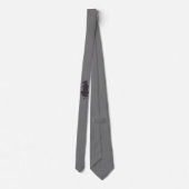 Zwarte Cat Silhouette necktie Stropdas (Achterkant)