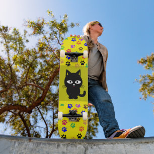 ZWARTE CAT-SKATEBOARD-DECK SKATEBOARD