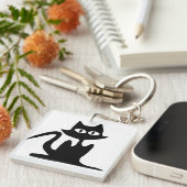 ZWARTE CAT SLEUTELHANGER (Voorkant Rechts)