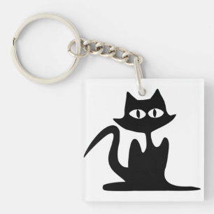 ZWARTE CAT SLEUTELHANGER