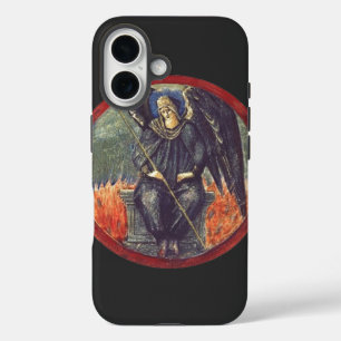 Zwarte Cherubijn engel iPhone 16 Hoesje